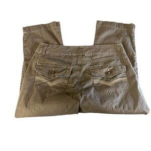 Bandolinoblue olive green capris size 10